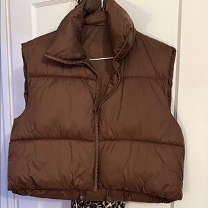 Brown Puffer Vest